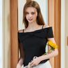 Egoiseuteu [Blue Label] Ribbon Off-Shoulder Blouse Es2Obl08