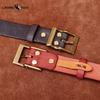 Retro Thick Embossed Genuine Leather Belt Trendy All-match Casual Denim Belt