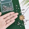 100 ks Korálků z nerezové oceli 304, Trubičkové korálky, Barva nerezové oceli, 6x4mm, S dírkou: 3 mm