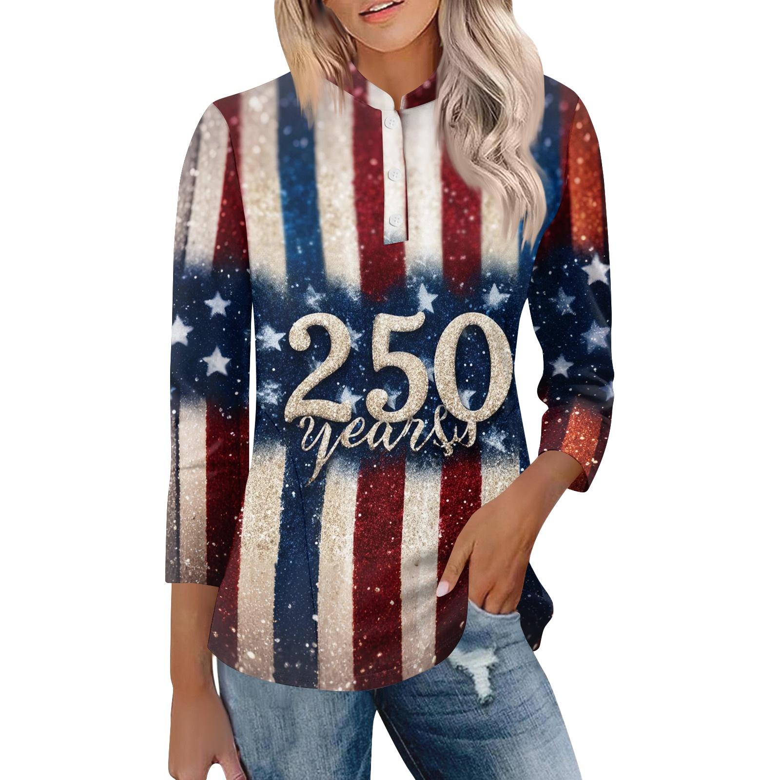 

Women s Casual Polo Neck Shirt Loose Fit Three Quarter Sleeve Top Lightweight Soft Fabric Comfortable Design XXL синий