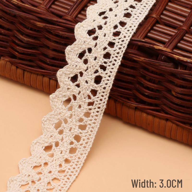 Cotton Knitted Lace Trim for DIY Crafts and Home Decor