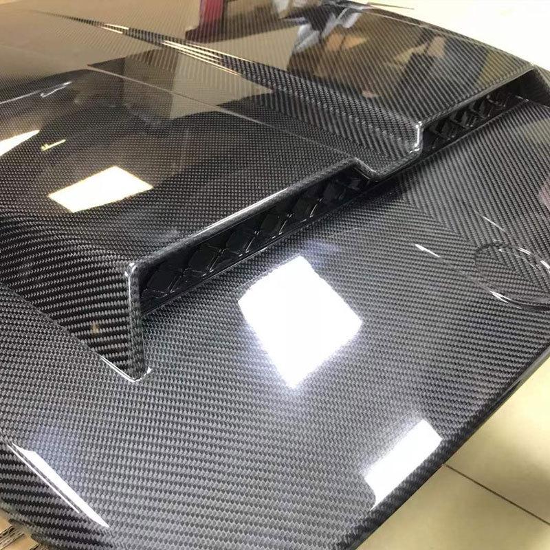 Mercedes-Benz G-Class W464 BS Style G63 Carbon Fiber Engine Hood Add-on, 2019-2025.