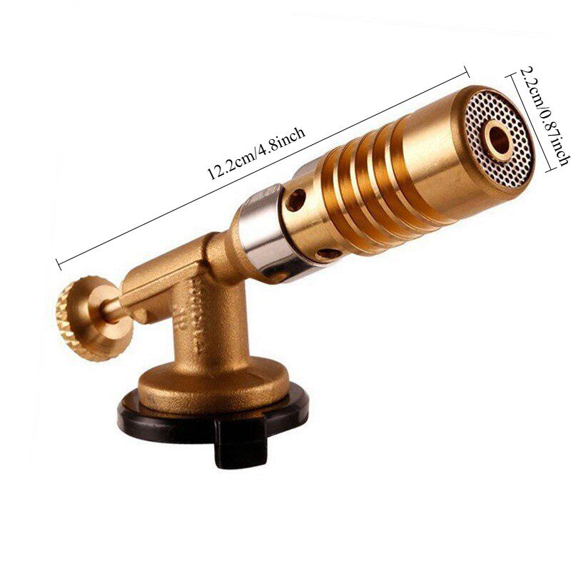 Gas Torch Flame Gun BBQ Blowtorch Copper Flame Butane Lighter Heating Welding for Outdoor Camping