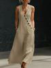 2026 European Women's Summer V-neck Sleeveless Casual Tank Dress