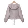 Frühling 2026 neue europäische und amerikanische grenzüberschreitende Damenbekleidung Streetwear karierte Kapuzenjacke w027 1226