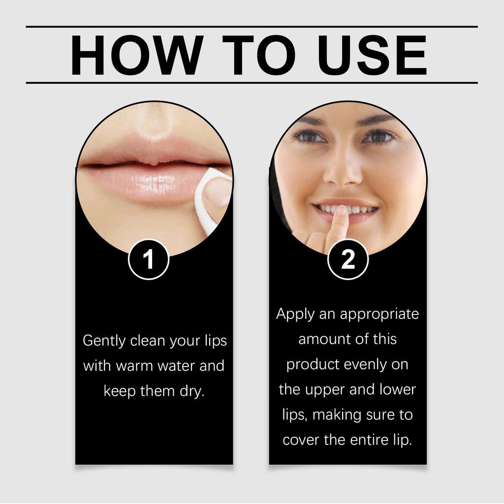 OUHOE Lip Brightening Balm 10ml Natural Ingredients for Long-lasting Hydration, Brightens Lip Color and Provides Antioxidant Protection