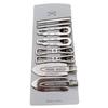 8Pcs/Set Vintage Silver Y2K Hair Clip Set Duckbill Clip Side Clips Retro Hairclip  Women Girls
