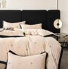 2024 A-Class Silk Tencel 4-Piece Luxury Duvet Cover Set with Embroidery – Princess Style