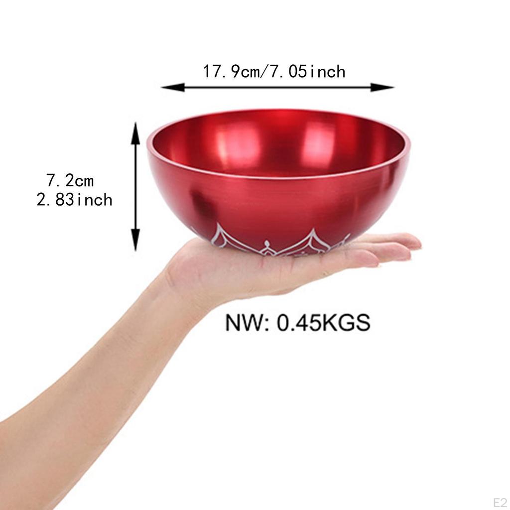 Sing Bowl Set Meditation Gong Instrument Creative Relaxing Decor Crafting with Mallet Ornament for