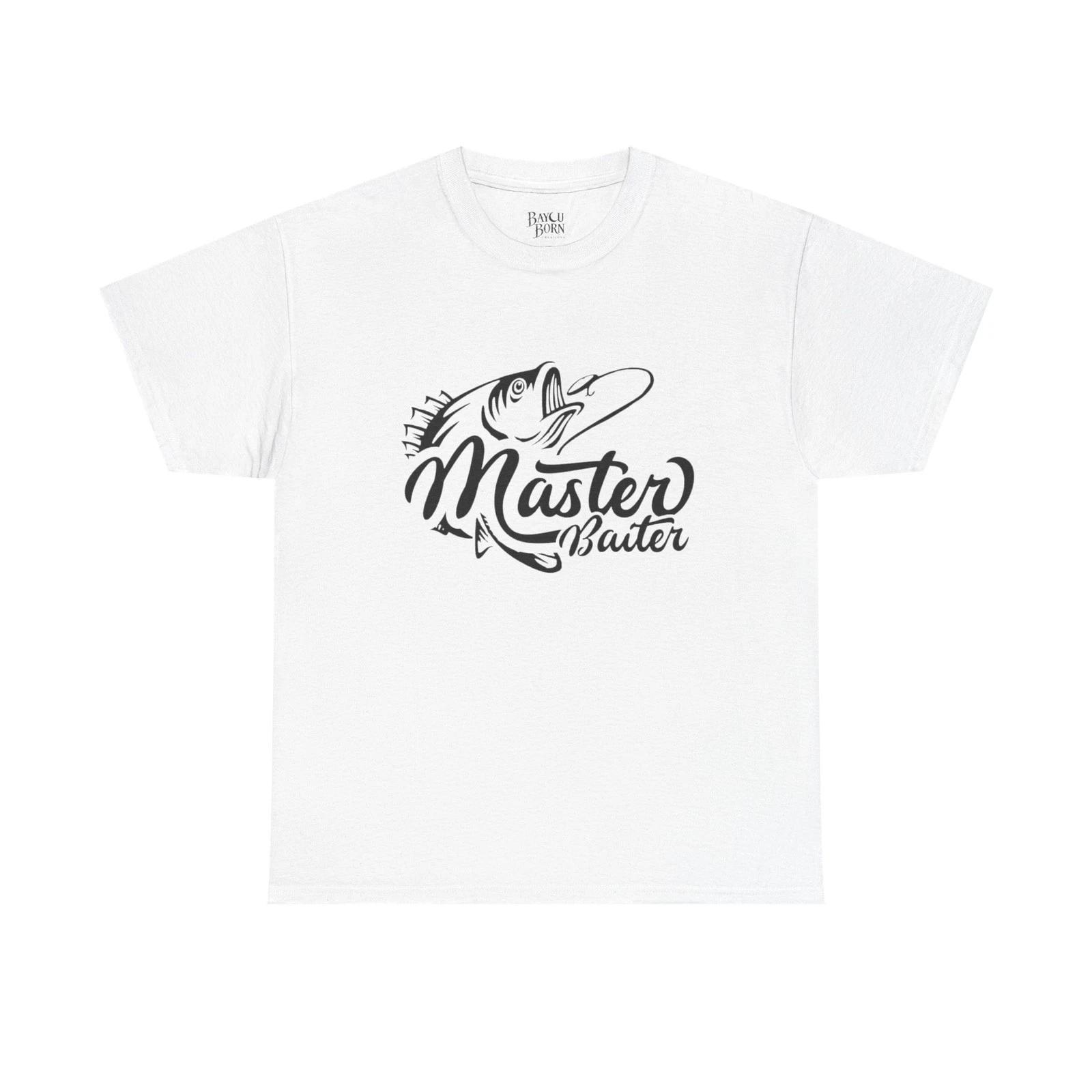 Master Baiter T-Shirt | Fishing Graphic Tee, Size Matters Back Design 4XL