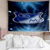 Blue Shield Emblem Tapestry, Unique Design Tapestry, Suitable for Bedroom,Livingroom, Playroom,Heartwarming Fan Holiday Gifts