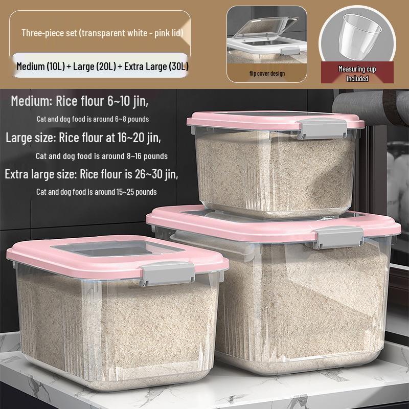 Versiegelter Insekten- und Feuchtigkeitsschutz-Aufbewahrungsbehälter für Reis & Mehl mit großem Fassungsvermögen