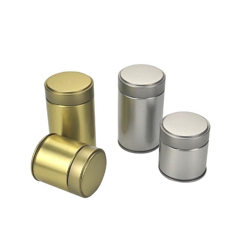 1 Stück dicke, versiegelte Zinnblech-Matcha-Pulverdose, Mini-tragbares Glas für Tee, Gewürz, Zuhause, täglichen Gebrauch, Reisen