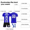 Personalisierte Shirts Kit Herren Mädchen mit Namen Nummer benutzerdefinierte Fußballtrikots für Jungen Trainingsanzug