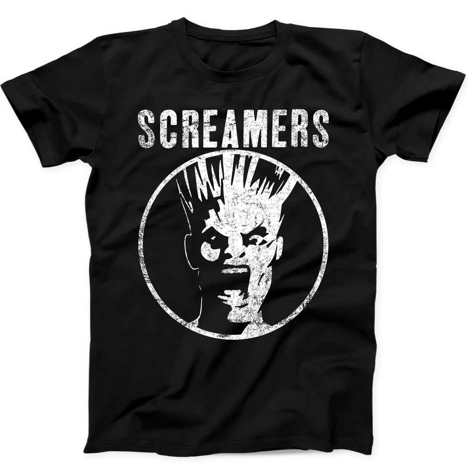 Screamers Punk Rock Best Seller Music Gift Black Tee T Shirt B192 4XL