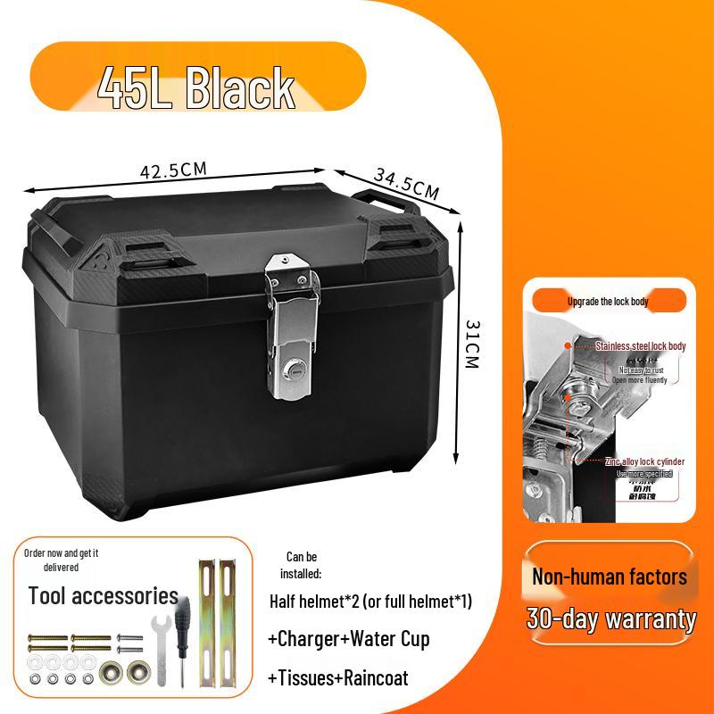 Large Capacity Alloy Trunk for Yadea, Aima, TaiLing, Ninebot, and Limi Electric Scooters