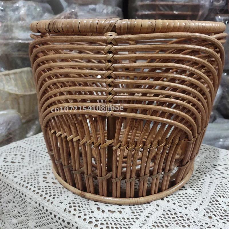 Newborn Infant Photography Props - Retro Rattan Basket Chair & Posing Bed Photo Background Accessories for Baby Girl & Boy