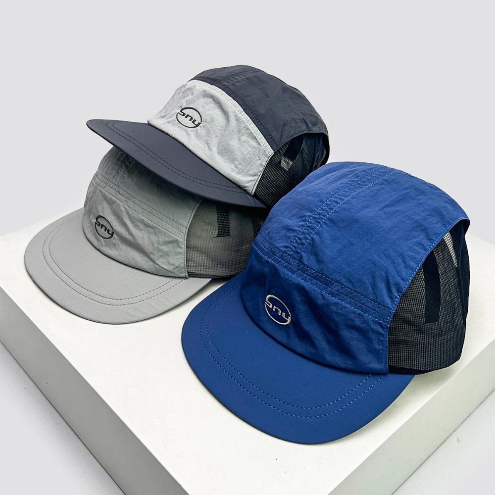 Koreanische Baseballkappe mit Stickerei - Schirmmütze, Atmungsaktives Netz, Schnelltrocknend, UV-Schutz, Einfacher Ins-Stil, Leicht