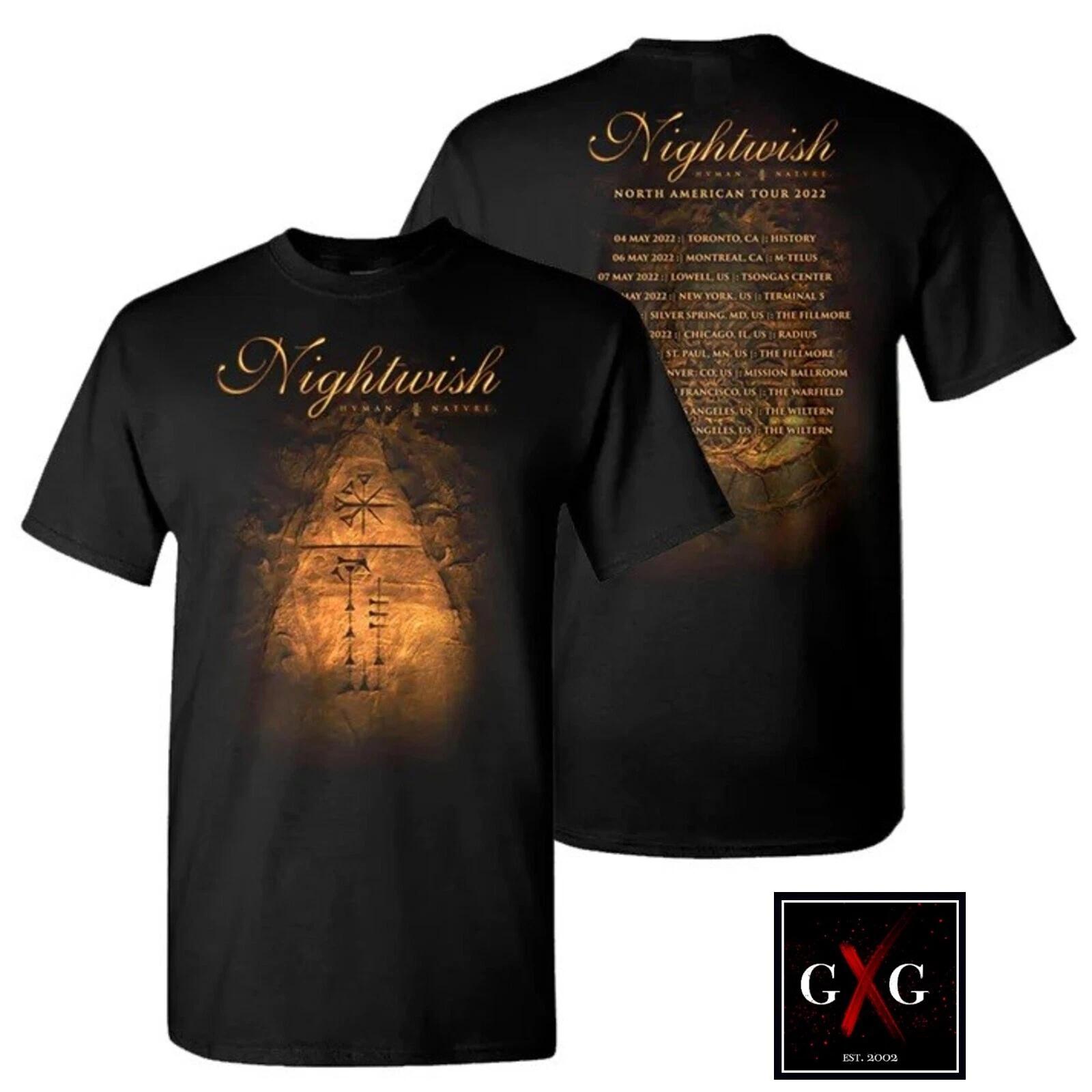 NIGHTWISH cd cvr HUMAN NATURE Official TOUR SHIRT XXL New wishmaster oceanborn 4XL