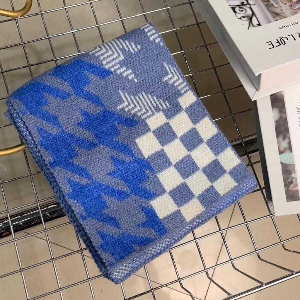 New Wool Knitted Scarf for Women in Winter New I Korean Fashion Versatile Warm and Skin Friendly Soft Scarf