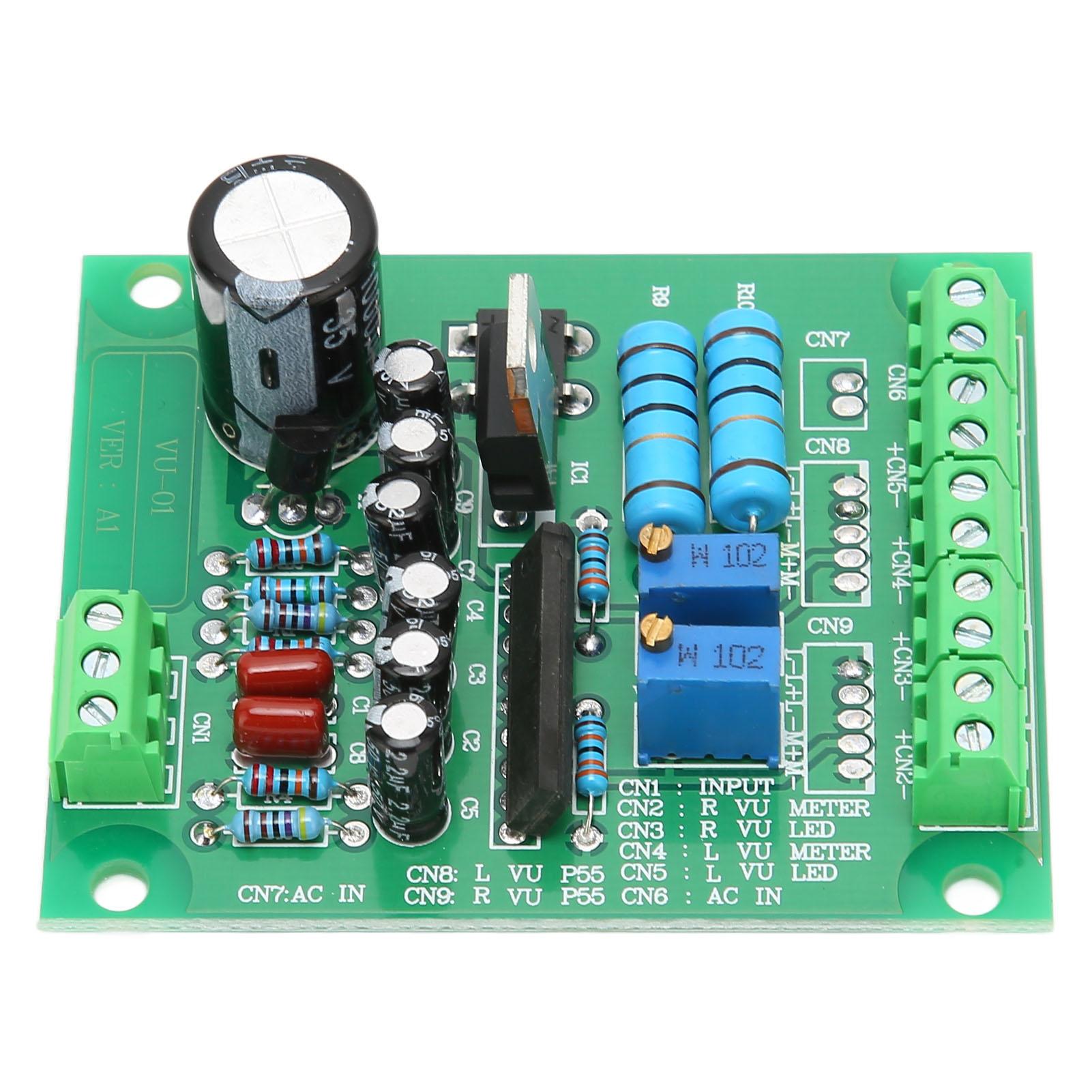 

VU Driver Board Professional Mute Function Firm Stereo VU Driver Module for VU Meter AC 12V
