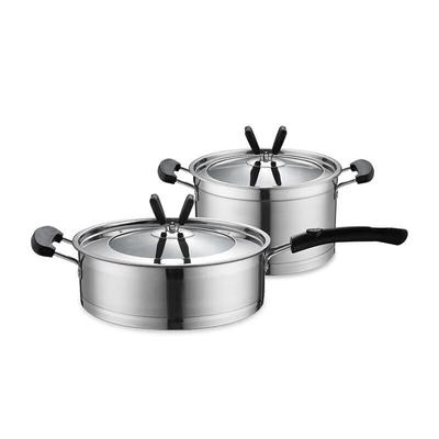 DESLON German Duke Stainless Steel 2-Piece Cookware Set
