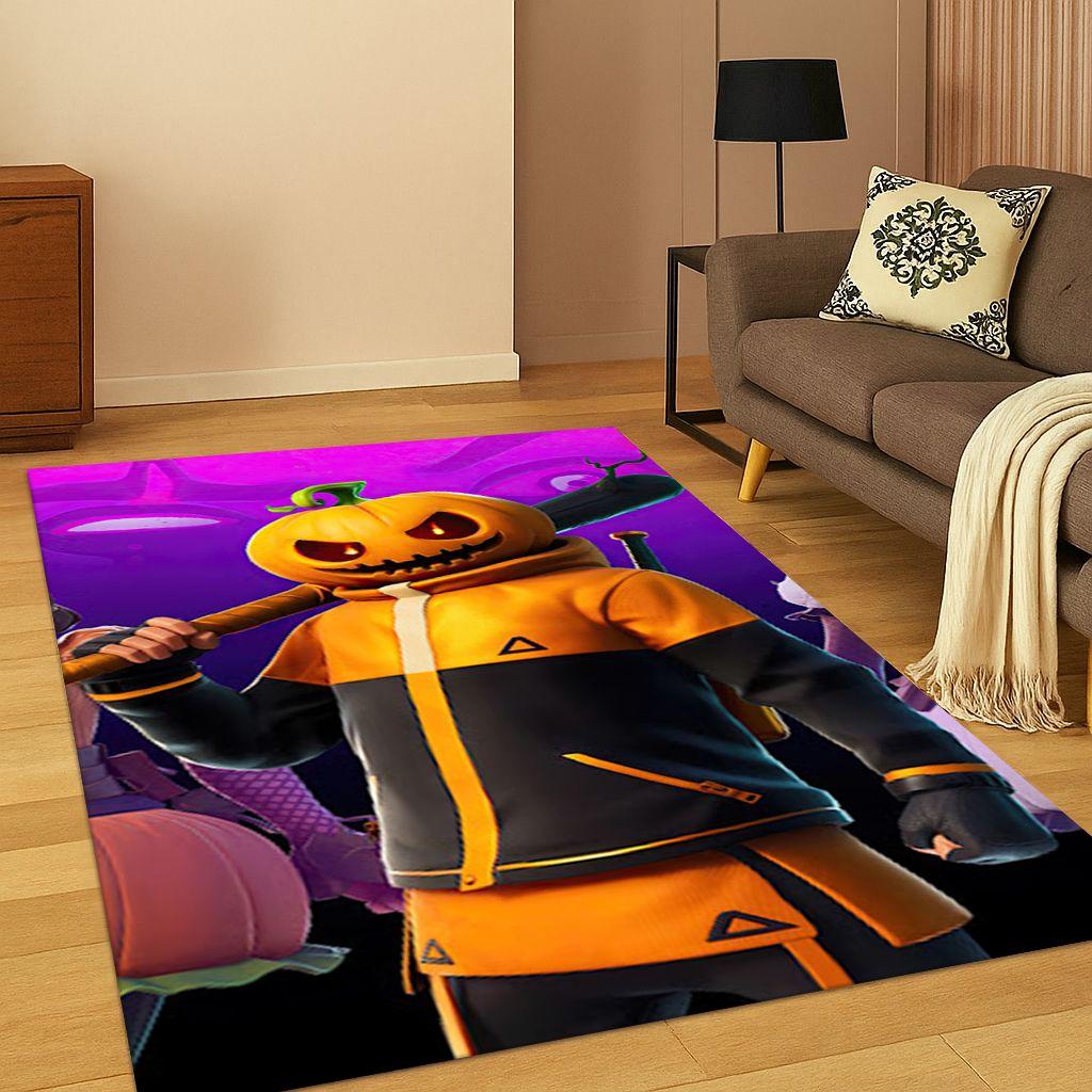 3D-Fortnite-Spielteppich mit Cartoon-Motiv für Schlafzimmer, Wohnzimmer, Sofa, Fußmatte, Heimdekoration, rutschfester Spielteppich für Kinder, Weihnachtsgeschenk