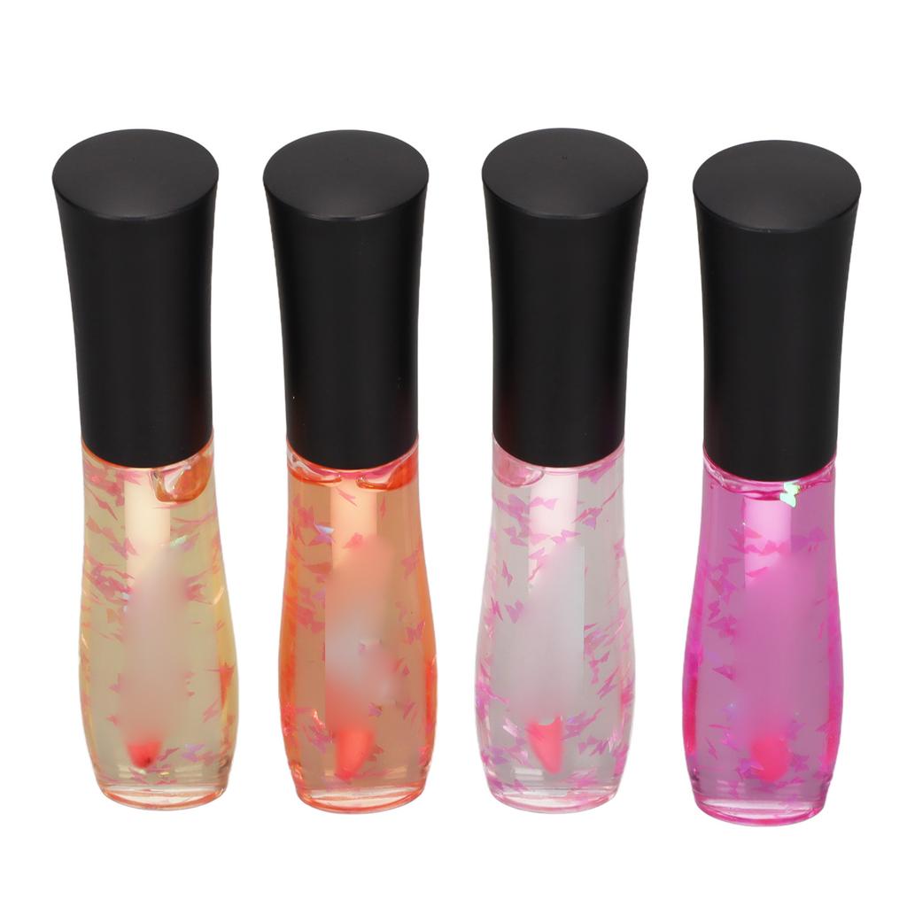 4pcs 10ml Color Changing Lip Glaze Moisturizing Temperature Color Change Lip Gloss Liquid Lipstick
