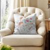 Spring Flowers Cushion Cover Natural Linen Organic Fabric DoubleSided Printing Couch Pillow Covers Home Decor