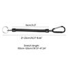Retractable Spring Elastic Rope Security Gear Tool For Outdoor Hiking Camping Anti-lost Phone Keychain 21cm-22cm