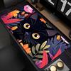 Cute Flowers Black Cat Mouse Pad Computer Anime Mausepad Green Plants XXL Mousepad Kawaii Extended Pad Pc Keyboard Rug Desk Mat
