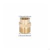 M22 To M14 Thread Converter Brass Pressure Washer Adapter LeakResistant Hose