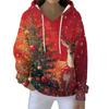 Christmas Hoodies For Women Funny Cute Printed Holiday Sweatshirt Winter Oversized Pullover Tops