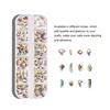 1 Set Multi-Size-Glasnagel-Strasssteine ​​mit flacher Rückseite, AB-Kristall-Edelsteine, Bleistift, Stift, 3D-Dekorationen für Heimwerker