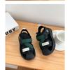 New Summer Boys' Closed-Toe Sandals - Hollow-Out Sports Beach Shoes with Breathable Mesh for Casual Wear