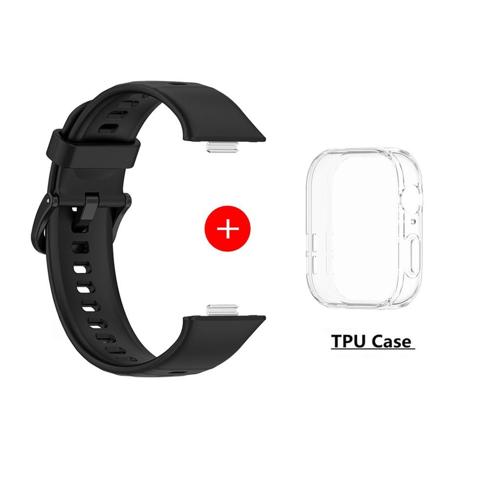 Silikonový řemínek pro hodinky Huawei Watch Fit 3 náhradní řemínek pro Huawei Watch Fit3 Řemínek s ochranným pouzdrem