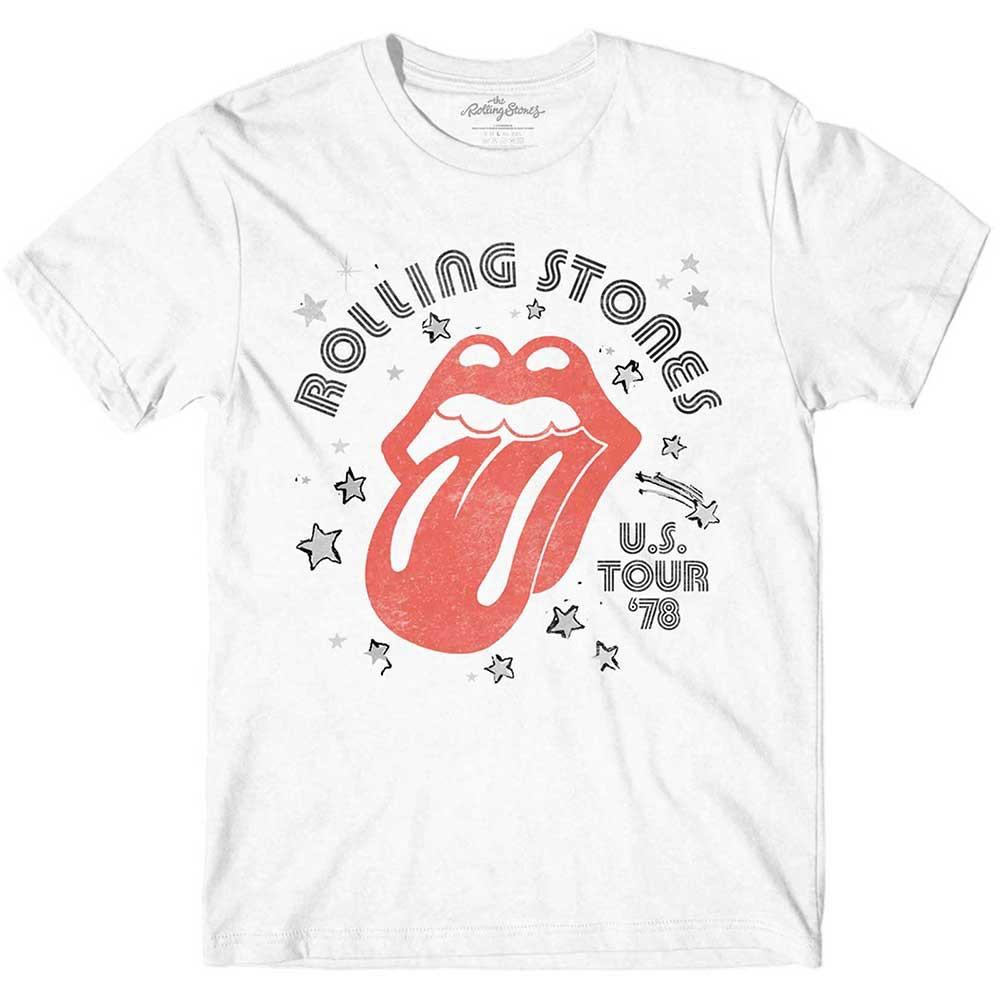 The Rolling Stones - Aero Tongue US Tour  78 - XL White  t-shirt Unisex T-Shirt L