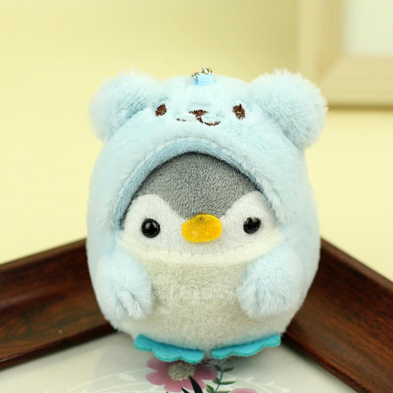 Japonská panenka tučňák na tahání roztomilá měnit oblečky malý tučňák internetová celebrita exploze plyšové hračky malý přívěsek velkoobchod