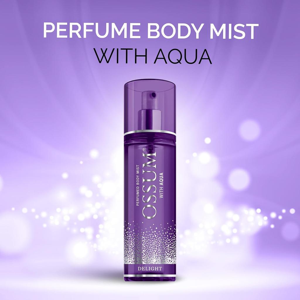 Fogg Ossum Delight Perfume Body Mist For Women 115Ml Aqua Fresh Long Lasting Everyday Fragrance Mist With Refreshing Hydrating Scent