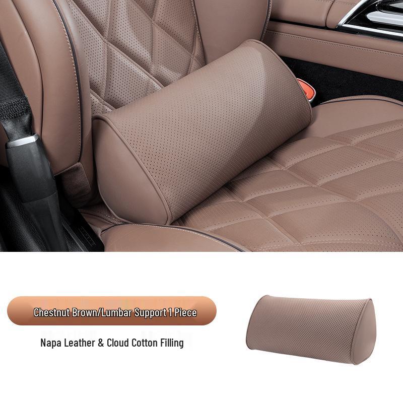 Maybach S-Class Bio-Cotton Car Seat Cushion Set with Headrest and Lumbar Support Pillow