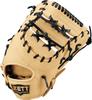 ZETT Soft Baseball First Base Soft Pastel Brown X Black BRFB35513F Mitt, Steer, Left-Handed Throw, (3219)