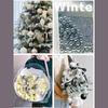 Silver Glitter Christmas Hanging Ornaments: Shiny Plastic Balls 6-30CM for Festive Decorations