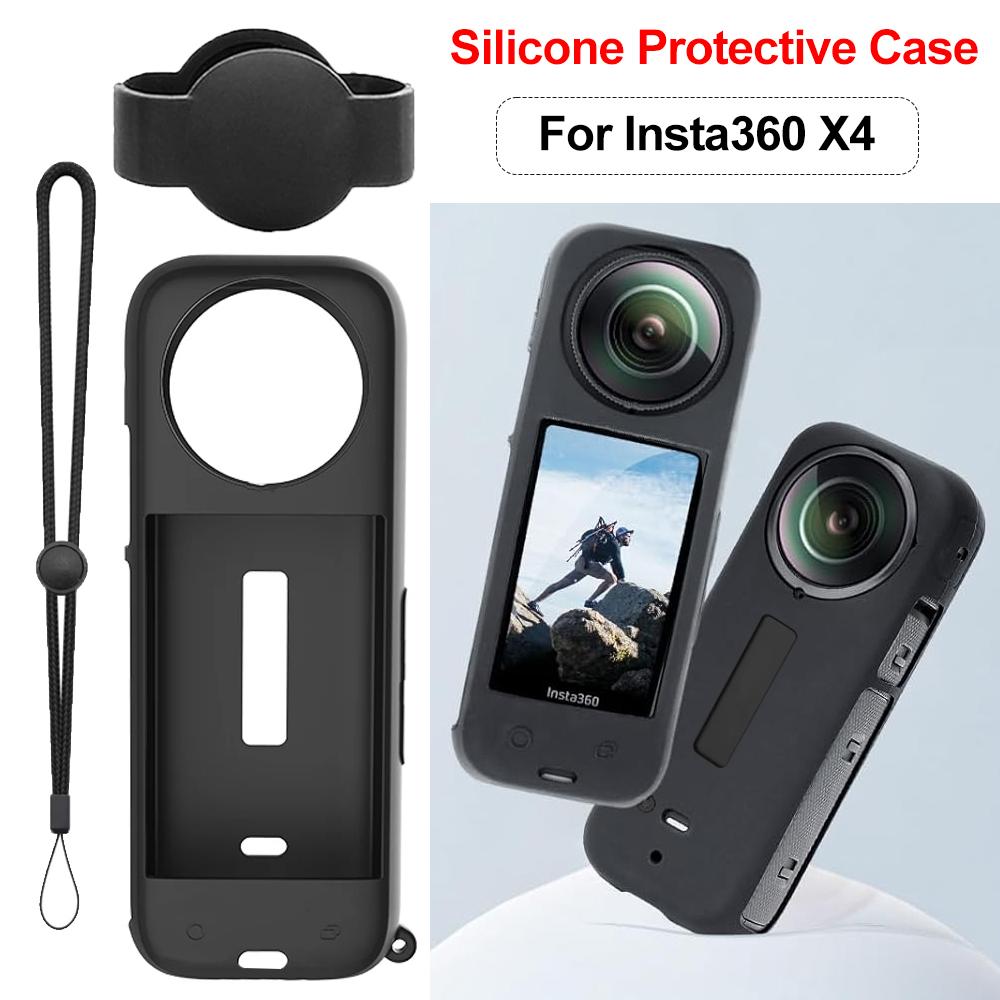 X4 Silicone Case Protective Case Panoramic Camera Case Portable Case For Insta360 X4 Action Camera Accessories