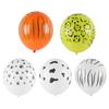 Children'S Birthday Balloon Zebra Pattern Decoration Scene Arrangement Arch Round Animal Pattern Balloon 100Pcs/Bag