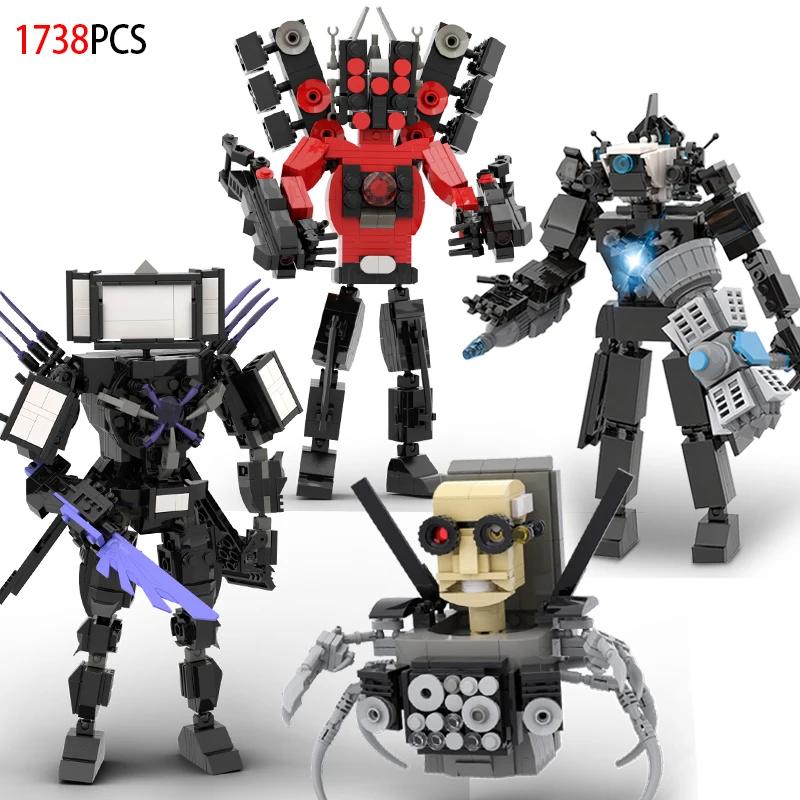 Skibidi Toilet Figure Construction Toys For Male Titan TVMan Speakerman Titan Drill Man Blocks Model Toys Kids Toys