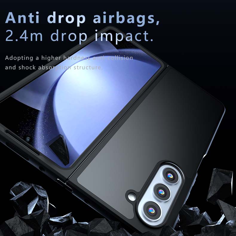 For Samsung Galaxy Z Fold 6 5 4 Fold6 Fold5 Matte Anti Fingerprint Transparent Shockproof TPU Case Anti-drop Non Yellowing Back Cover Protector Shell