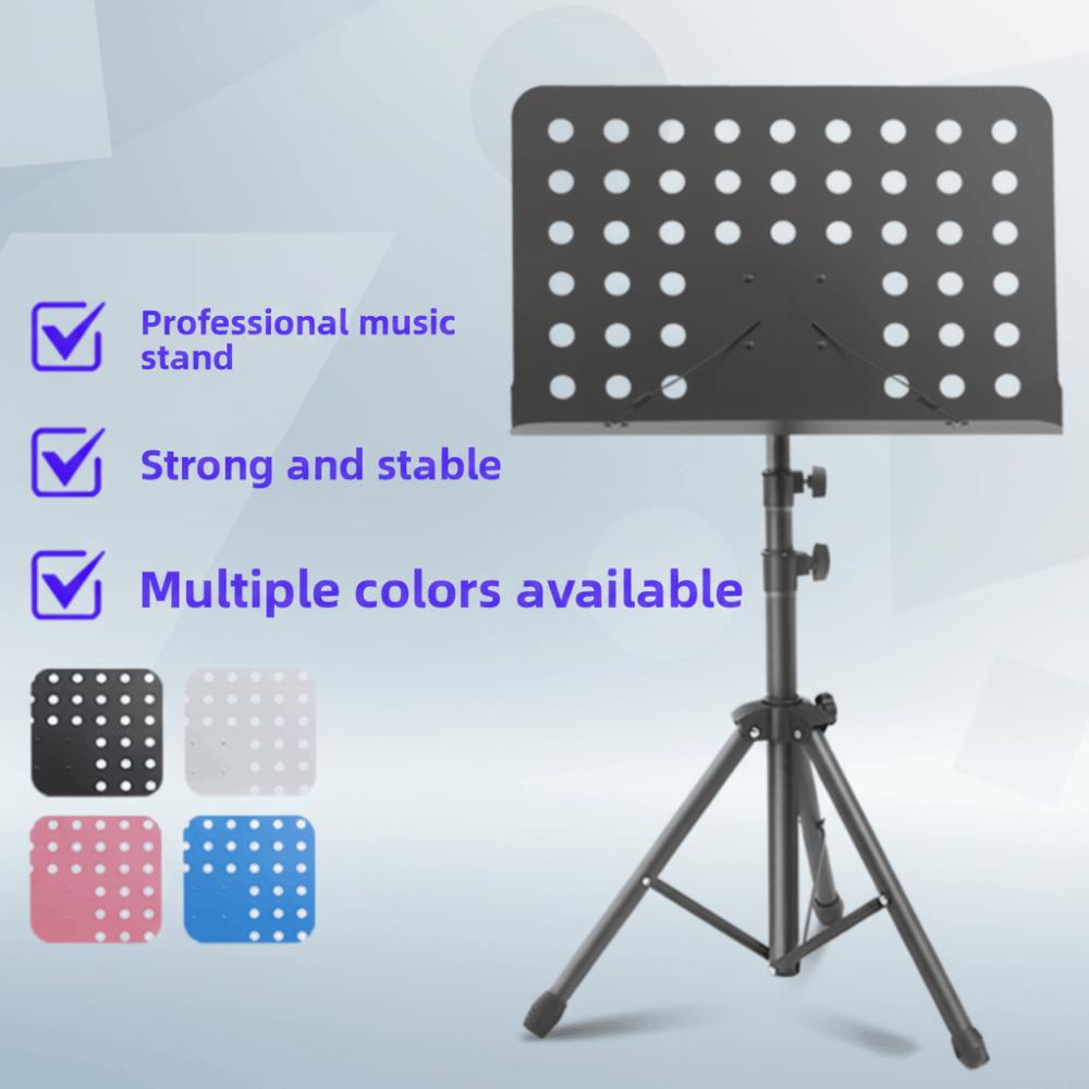 Retractable Music Stand Book Holder Portable Music Score Tripod Stand Sheet Music Stand  Guitar