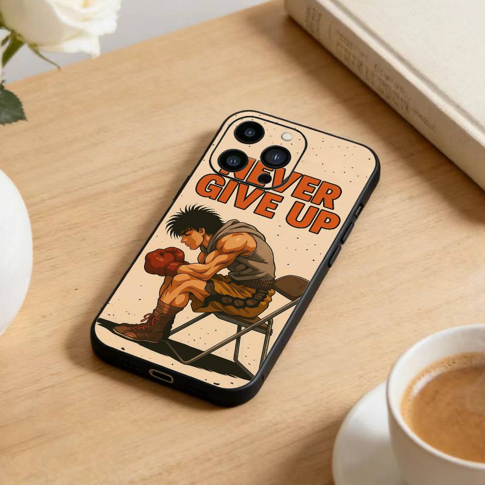 Anime Baki H-Hanmas   Phone Case For iPhone 17 16 15 14 13 12 Max Plus Silicone Black Cover