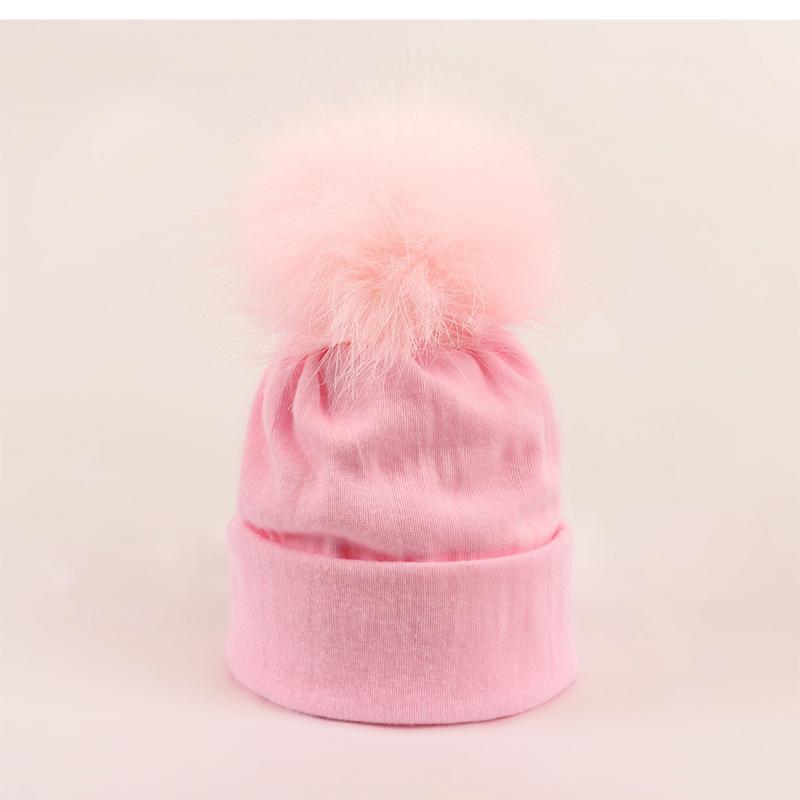 Baby Winter Warm Hats Toddler Pom Pom Beanie Knit Soft Caps For Boys Girls Cotton Elastic Children Bonnet Hat Beanies Girls Caps