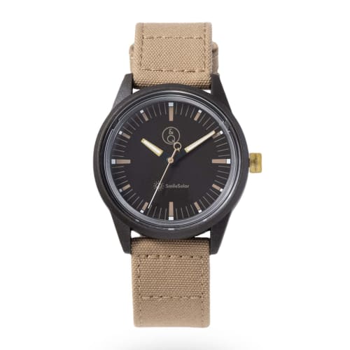 

Q&Q SmileSolar (Q&Q Smile Solar) Women s Solar-Powered Analog Waterproof Watch R00A-004JK Beige